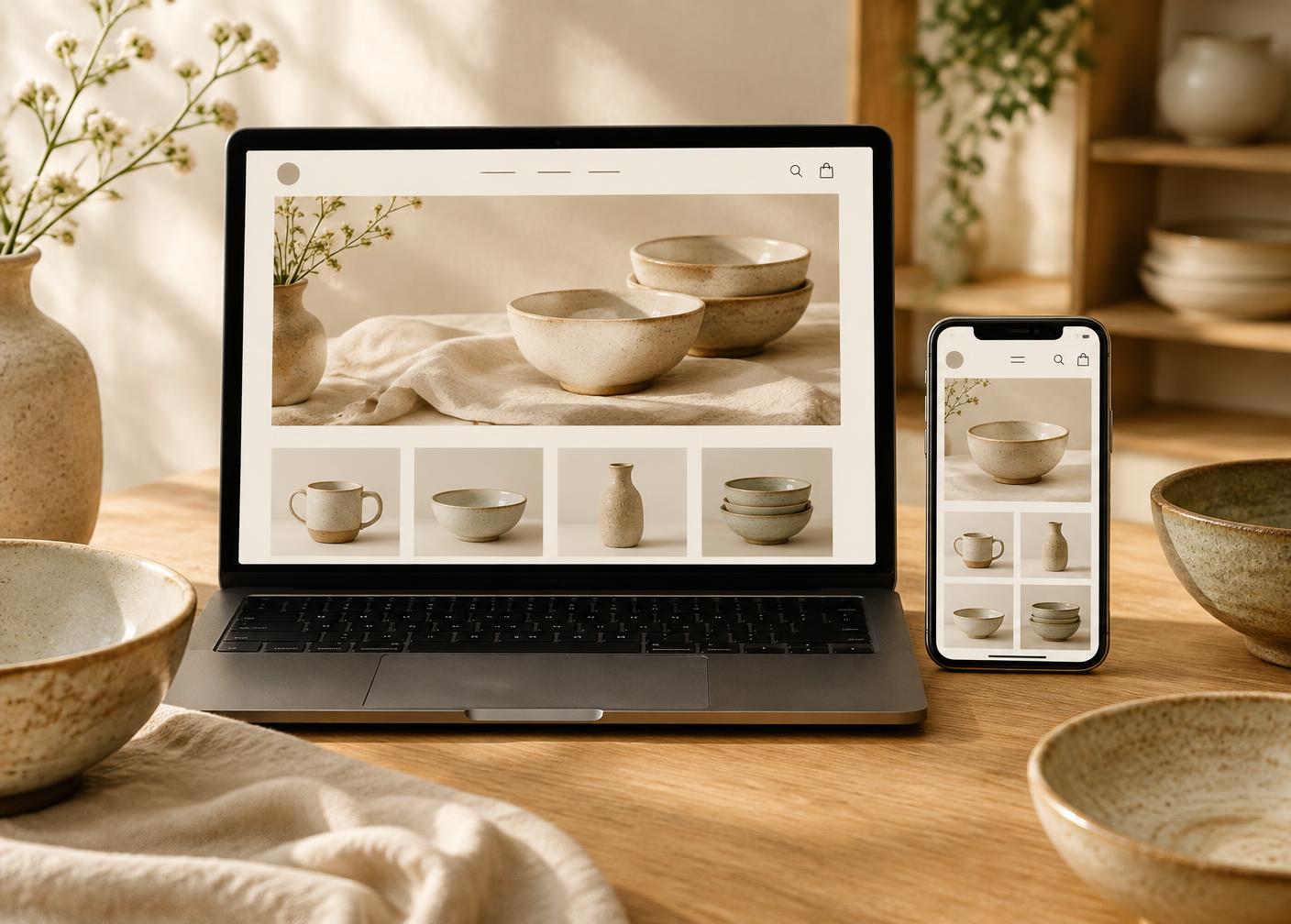 Hearth Ceramics Store — e-commerce concept